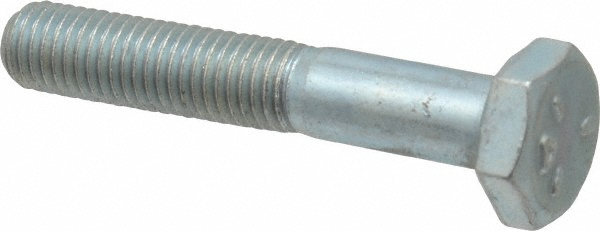 Made in USA 30181 Hex Head Cap Screw: 1/4-28 x 1-1/2", Grade 5 Steel, Zinc-Plated Image