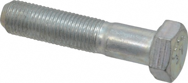 Made in USA 30232 Hex Head Cap Screw: 3/8-24 x 1-3/4", Grade 5 Steel, Zinc-Plated Image