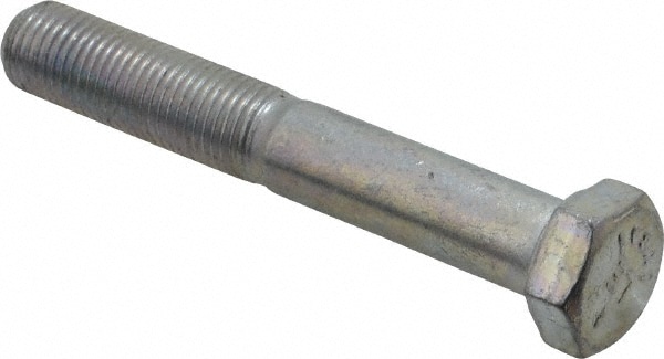 Made in USA 30235 Hex Head Cap Screw: 3/8-24 x 2-1/2", Grade 5 Steel, Zinc-Plated Image