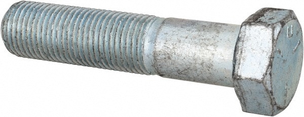 Made in USA MSC30284 Hex Head Cap Screw: 1/2-20 x 2-1/4", Grade 5 Steel, Zinc-Plated Image