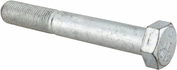 Made in USA 30289 Hex Head Cap Screw: 1/2-20 x 3-1/2", Grade 5 Steel, Zinc-Plated Image