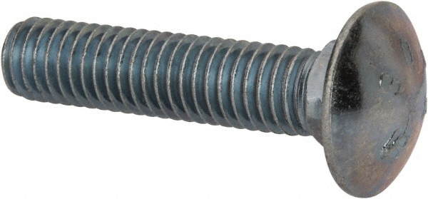 Value Collection 489101PR Carriage Bolt: 7/16-14, 2" Length Under Head, Square Neck Image