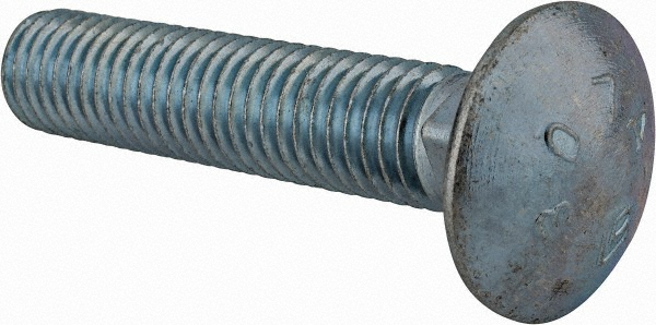 Value Collection 489116PS Carriage Bolt: 1/2-13, 2-1/2" Length Under Head, Square Neck Image