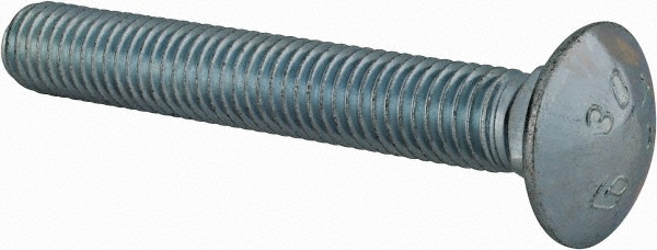 Value Collection 489120PS Carriage Bolt: 1/2-13, 3-1/2" Length Under Head, Square Neck Image