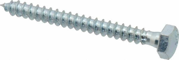 Value Collection 486136PR 1/4" Screw, 2-1/2" Length Under Head, Steel, Hex Head Lag Screw Image