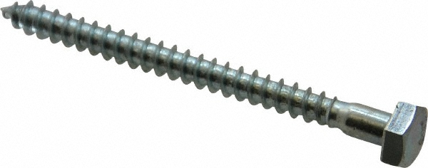 Value Collection 486144PR 1/4" Screw, 3" Length Under Head, Steel, Hex Head Lag Screw Image