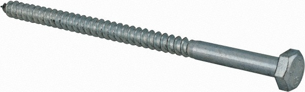 Value Collection 486167PR 1/4" Screw, 4-1/2" Length Under Head, Steel, Hex Head Lag Screw Image