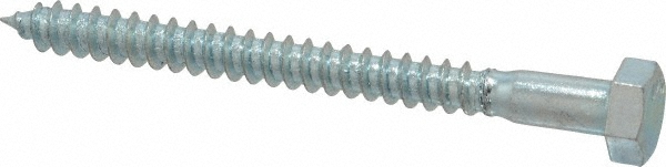 Value Collection 486256PS 5/16" Screw, 3-1/2" Length Under Head, Steel, Hex Head Lag Screw Image