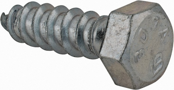 Value Collection 486312PR 3/8" Screw, 1-1/4" Length Under Head, Steel, Hex Head Lag Screw Image