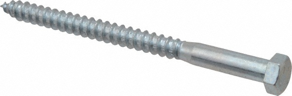 Value Collection 486370PS 3/8" Screw, 5" Length Under Head, Steel, Hex Head Lag Screw Image
