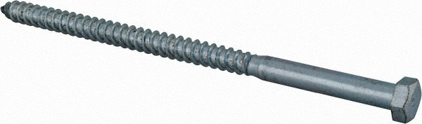 Value Collection R50000266 3/8" Screw, 7" Length Under Head, Steel, Hex Head Lag Screw Image