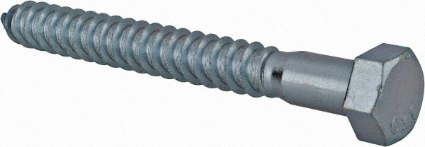 Value Collection R50000179 1/2" Screw, 4-1/2" Length Under Head, Steel, Hex Head Lag Screw Image