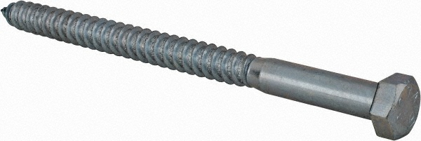Value Collection 486582PR 1/2" Screw, 7" Length Under Head, Steel, Hex Head Lag Screw Image