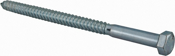 Value Collection 486588PR 1/2" Screw, 8" Length Under Head, Steel, Hex Head Lag Screw Image