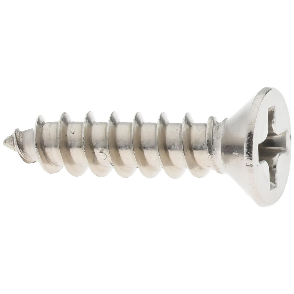 Sheet Metal Screw: #6, Pan Head, Phillips Drive, 3/8" Length Under Head - Grade 18-8 Stainless Steel
