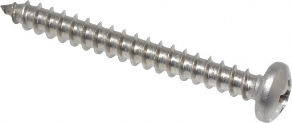 Value Collection R83922222 Sheet Metal Screw: #8, Pan Head, Phillips Image