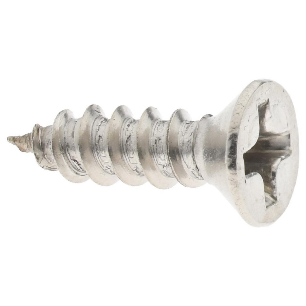 EZ-Fasteners #8 X 1-1/4 Flat Head Phillips Sheet Metal Screws - Stainless Steel Qty 100