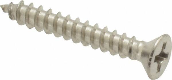 Slotted Oval Head Sheet Metal Screw Stainless Steel #4 x 1/2" Qty 500