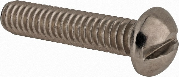 Value Collection R83924309 Machine Screw: 1/4-20 x 1-1/4", Round Head, Slotted Image