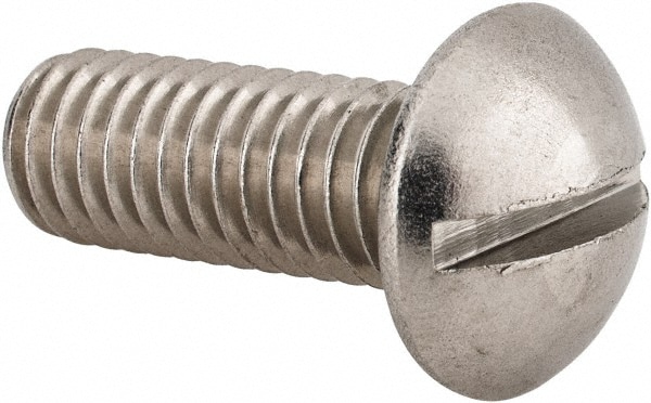 Value Collection R83920412 Machine Screw: 3/8-16 x 1", Round Head, Slotted Image