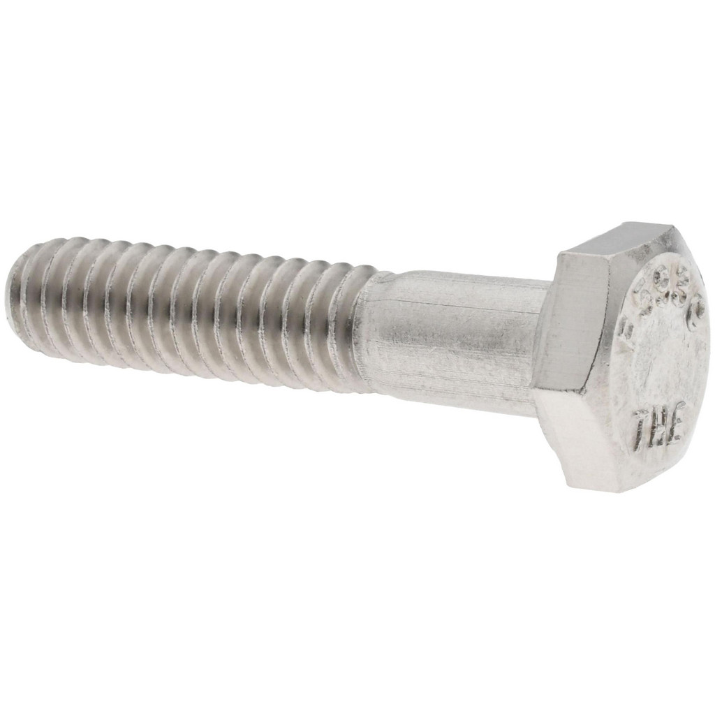 Value Collection 208831B Hex Head Cap Screw: 1/4-20 x 1-1/4", Grade 18-8 Stainless Steel Image