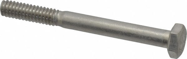 Value Collection 208845B Hex Head Cap Screw: 1/4-20 x 2-1/2", Grade 18-8 Stainless Steel Image