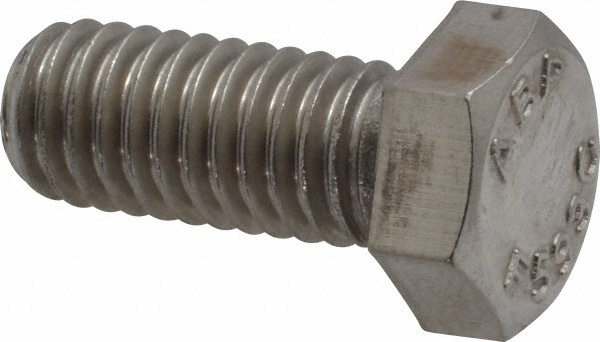 Value Collection 207684 Hex Head Cap Screw: 3/8-16 x 7/8", Grade 18-8 Stainless Steel Image