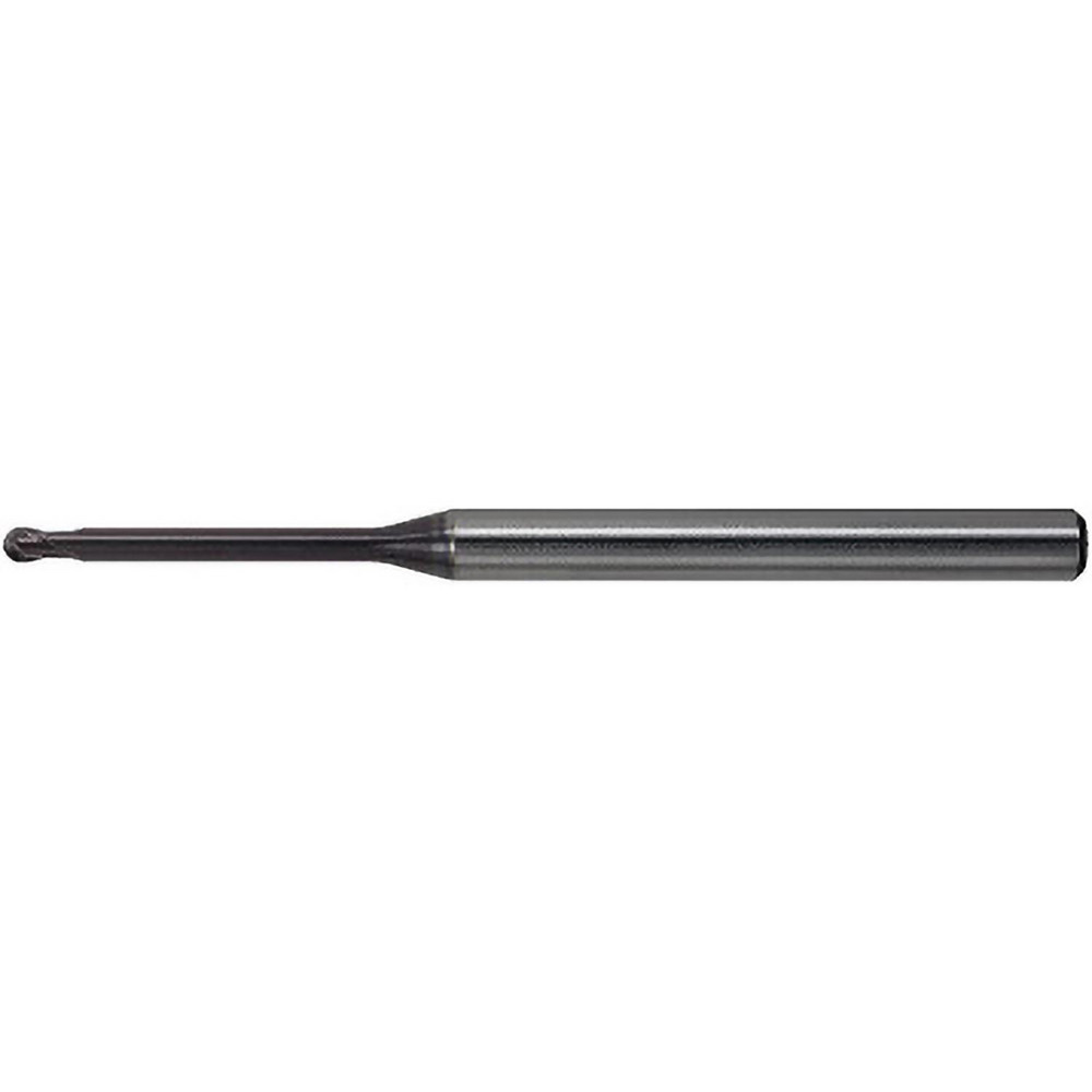 Mitsubishi - Ball End Mill: 2.00 mm Dia, 1.60 mm LOC, 2 Flute  