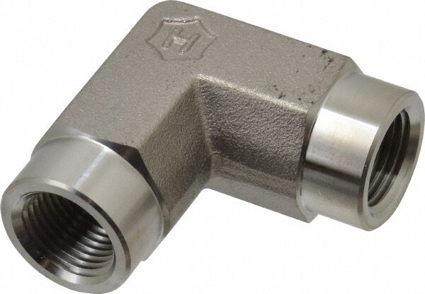 Pipe 90 ° Female Elbow: 3/8" Fitting, 316 Stainless Steel