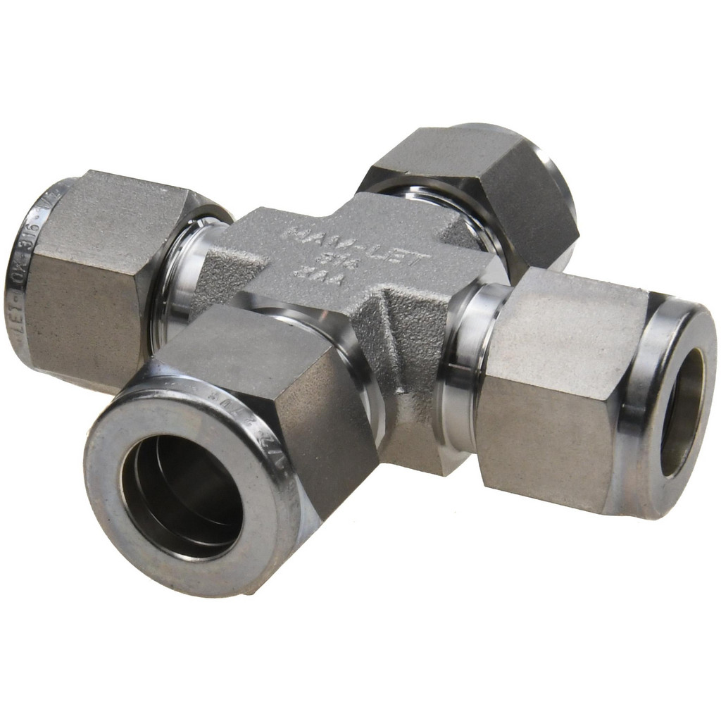 Ham-Let Compression Tube Union: 1/2" Tube OD, All Compression - 316 Stainless Steel, ASTM A182, ASTM A213, ASTM A269, ASTM A276, ASTM A479, DIN