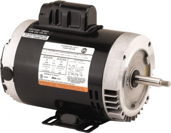 1 HP 3450 RPM 115 VOLT AC 143TCX FRAME TEFC TECHTOP MOTOR WITH CORD 10-2902 