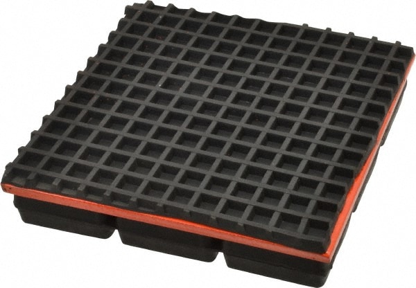 Mason Ind. BBNR6X6 6 inch Long x 6 inch Wide x 1 inch Thick, Rubber, Machinery Leveling Pad & Mat