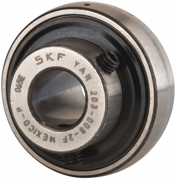 SKF YAR 203-008-2F 1/2" ID x 1.5748" OD, 1,650 Lb Dynamic Capacity, Insert Bearing Insert Bearing Image