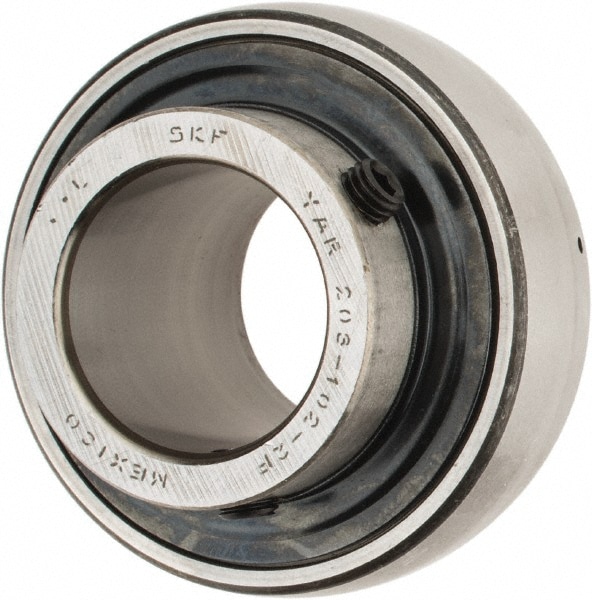 SKF YAR 206-102-2F 1-1/8" ID x 2.4409" OD, 3,380 Lb Dynamic Capacity, Insert Bearing Insert Bearing Image