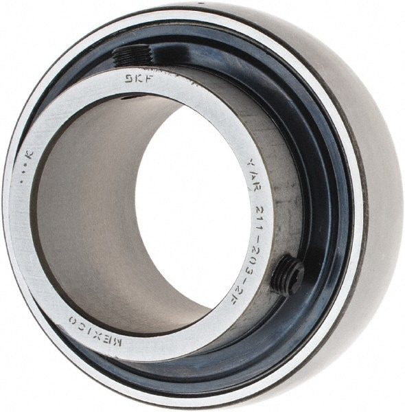 SKF YAR 211-203-2F 2-3/16" ID x 3-15/16" OD, 7,540 Lb Dynamic Capacity, Insert Bearing Insert Bearing Image