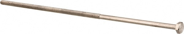 Value Collection R88448384 Hex Head Cap Screw: 1/4-20 x 10", Grade 18-8 Stainless Steel, Uncoated Image