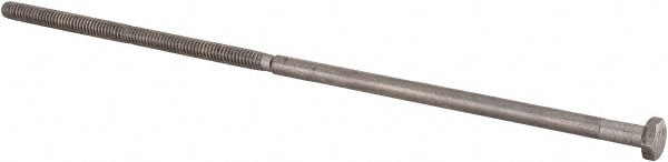 Value Collection R88448392 Hex Head Cap Screw: 1/4-20 x 9", Grade 18-8 Stainless Steel, Uncoated Image