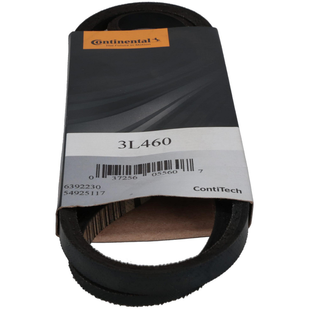 Continental ContiTech Cogged V-Belt: Section 3L, 46.0000" Outside Length - High-Traction Rubber, Fractional HP, 3L460 | Part #20042714