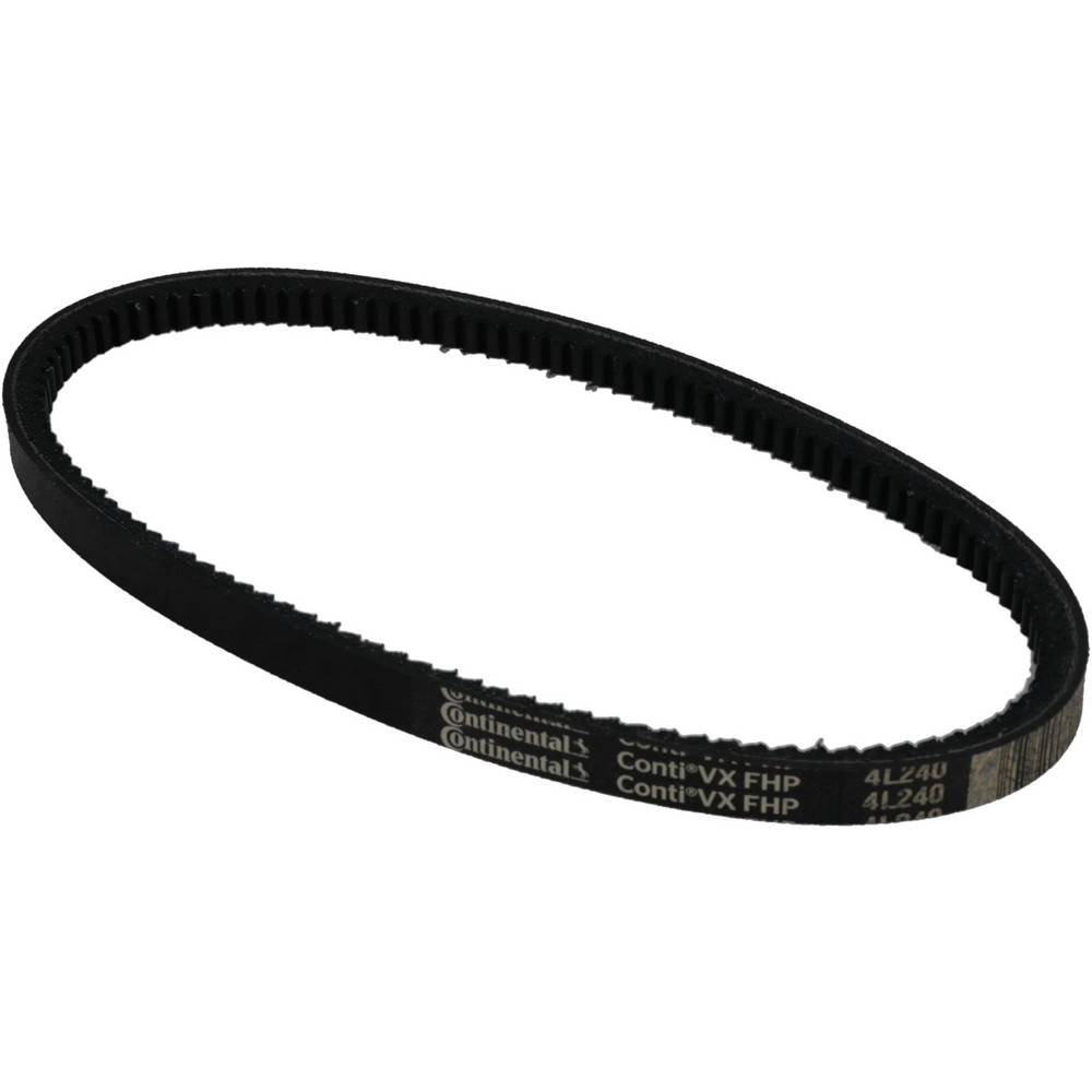 Cogged V-Belt: Section 4L, 24.0000" Outside Length - High-Traction Rubber, Fractional HP, 4L240