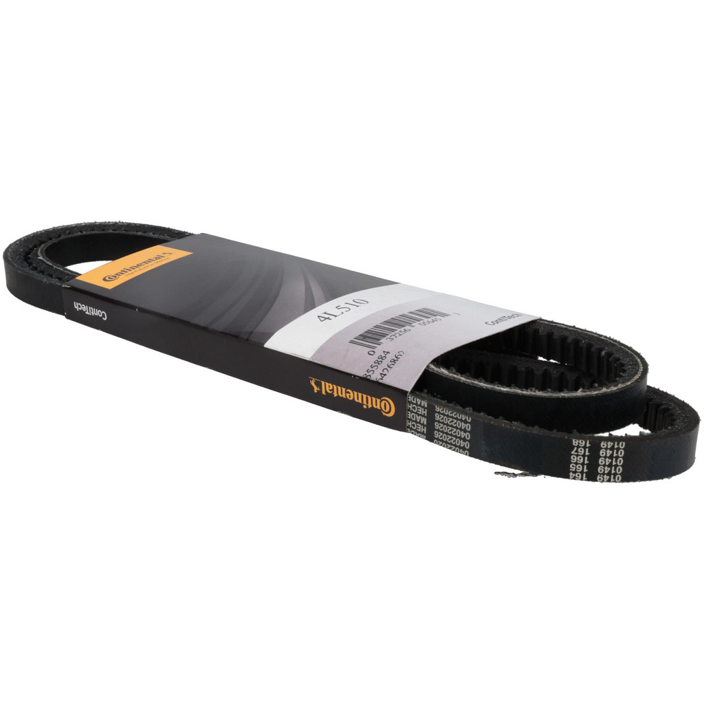 Continental ContiTech Cogged V-Belt: Section 4L, 51.0000" Outside Length - High-Traction Rubber, Fractional HP, 4L510 | Part #20042779