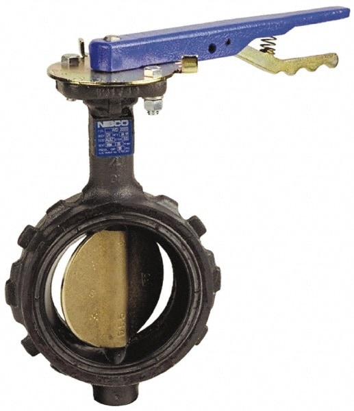 NIBCO NLH243D Manual Wafer Butterfly Valve: 2" Pipe, Lever Handle Image