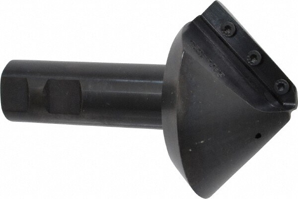 2.96" Max Diam, 1" Shank Diam, 1.23" LOC, 90° Included Angle, Indexable Countersink