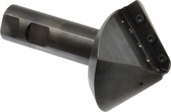 2.96" Max Diam, 1" Shank Diam, 1.23" LOC, 90° Included Angle, Indexable Countersink