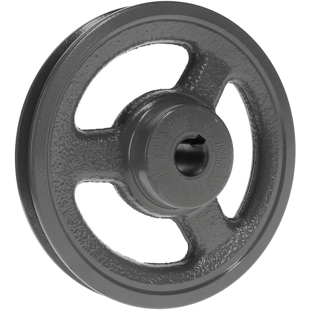 5/8" Bore Diam, 5.45" OD, Finished Bore Single Groove Sheave