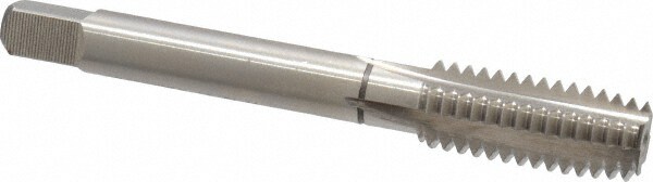 4 Flutes, 0.9500 Inch Thread Length, 7/16-14 UNC, Nitride Oxide Coating, High Speed Steel, Cleanout Tap