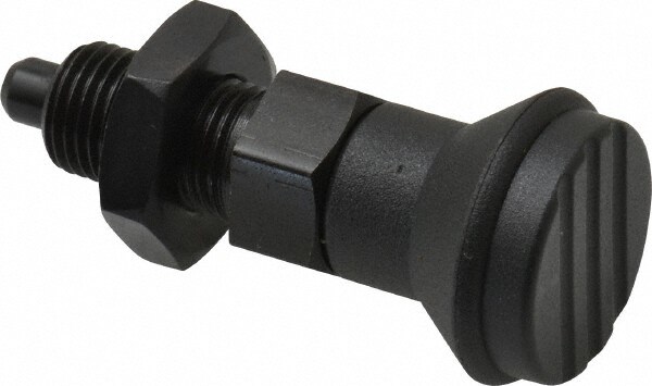 M10x1, 15mm Thread Length, 5mm Plunger Diam, Knob Handle Indexing Plunger