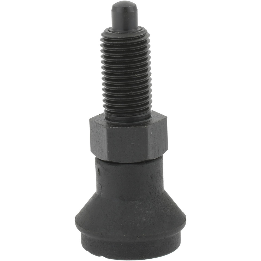 3/8-24, 15mm Thread Length, 5mm Plunger Diam, Knob Handle Indexing Plunger