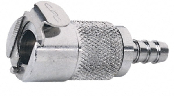 CPC Colder Products LC17005 5/16" Inside Tube Diam, Brass, Quick Disconnect, Hose Barb Inline Coupling Body 