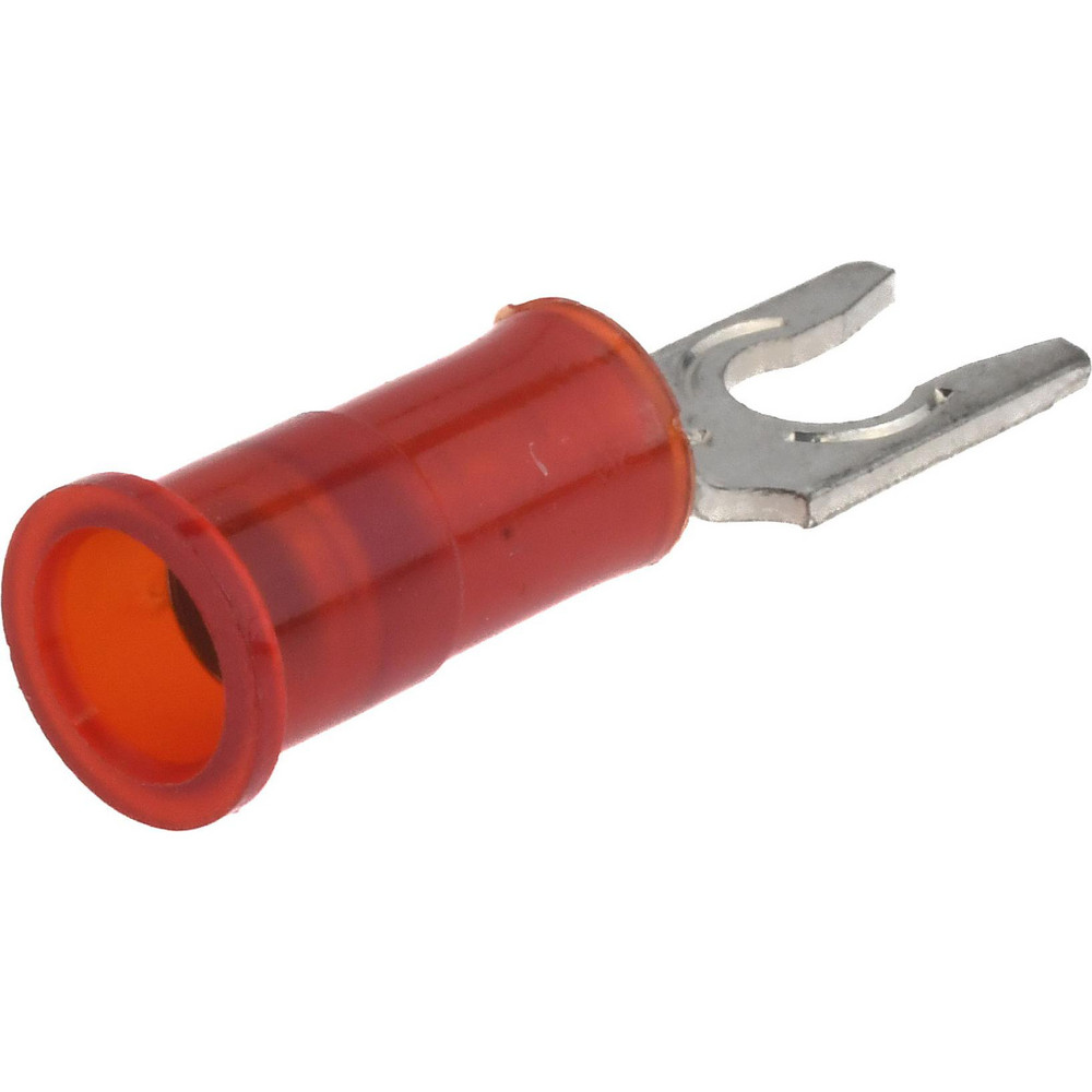 3M - Locking Fork Terminal: Red, Nylon, Partially Insulated, #6 Stud ...
