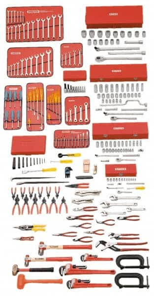 Combination Hand Tool Set: 248 Pc, Intermediate Tool Set